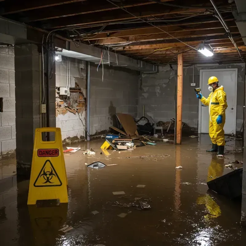 Flooded Basement Electrical Hazard in Charleston County, SC Property